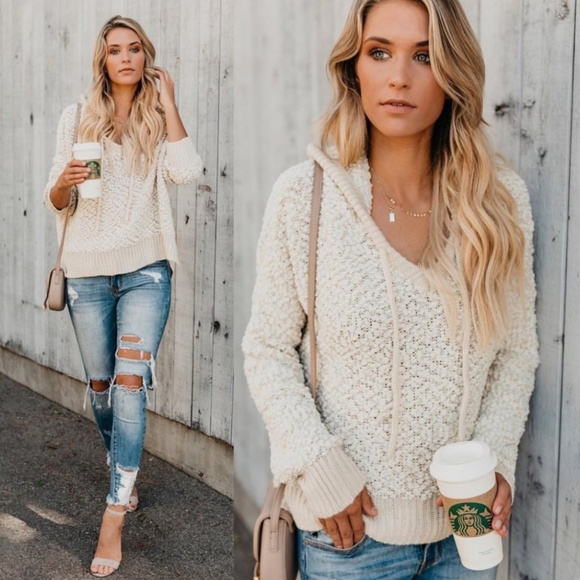 popcorn hoodie pullover